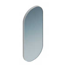 Зеркало CONO 42 см, овальное из металла, цвет белый