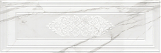 Декор Прадо белый панель обрезной