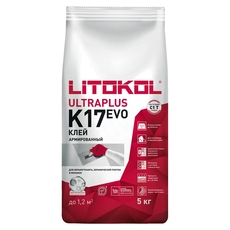 ULTRAPLUS K17 EVO, Клей фиброармированный тиксотропный для керамической плитки и керамог  (5kg bag)