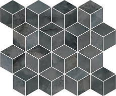T017\14024: Декор Джардини серый тёмный мозаичный